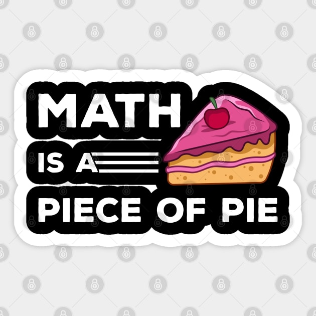 Math is a Piece of Pie Happy Pi Day Sticker by FabulousDesigns